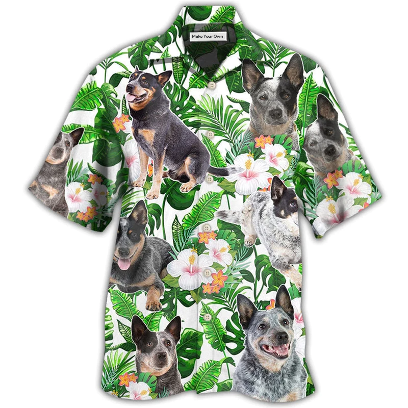 Australian Cattle Dog Tropical Floral - Hawaiian Shirt