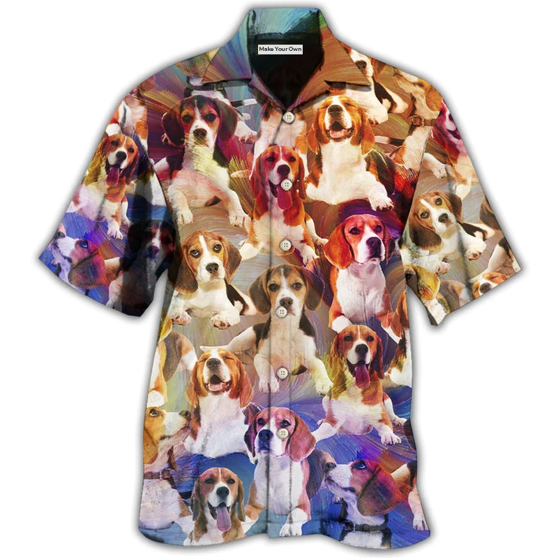 Beagle Dog Cool Vintage Style - Hawaiian Shirt