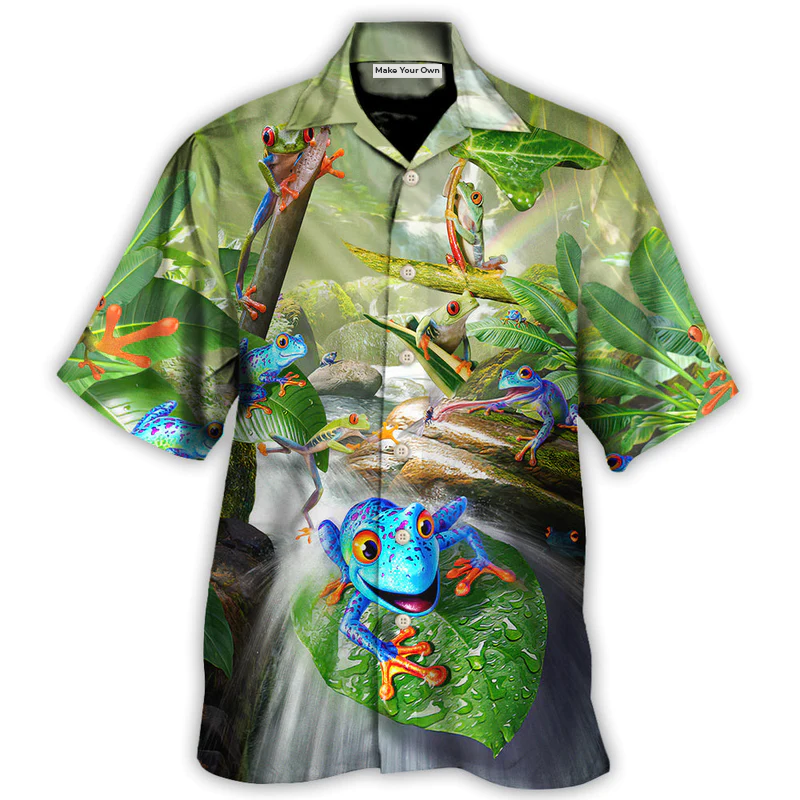 Frog Every Journey Begins With A Single Hop - Hawaiian Shirt