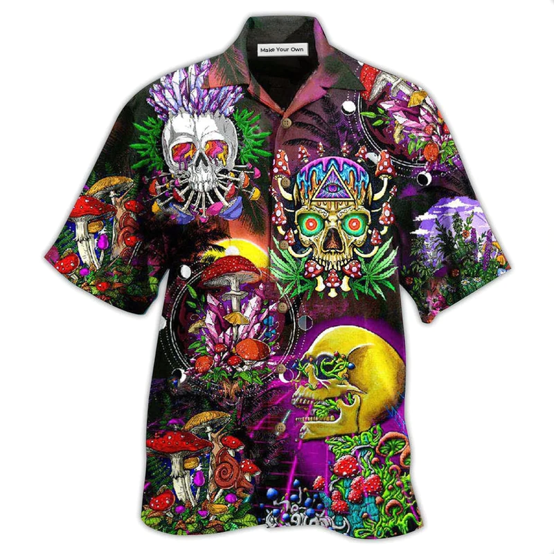 Skull Life is A Game Skull - Hawaiian Shirt