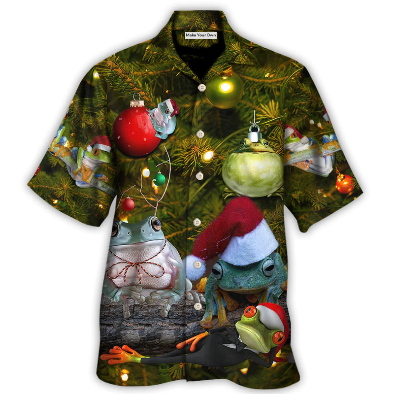 Christmas Frog Merry Christmas Bauble - Hawaiian Shirt