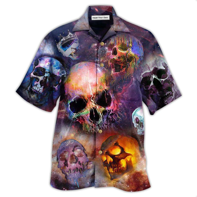 Skull Life Is Short Don't Turn Into Skull - Hawaiian Shirt