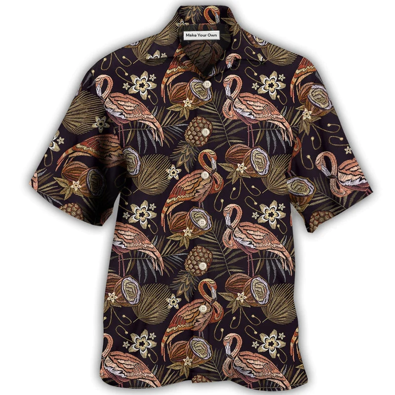 Flamingo Pineapple Vintage Classic - Hawaiian Shirt