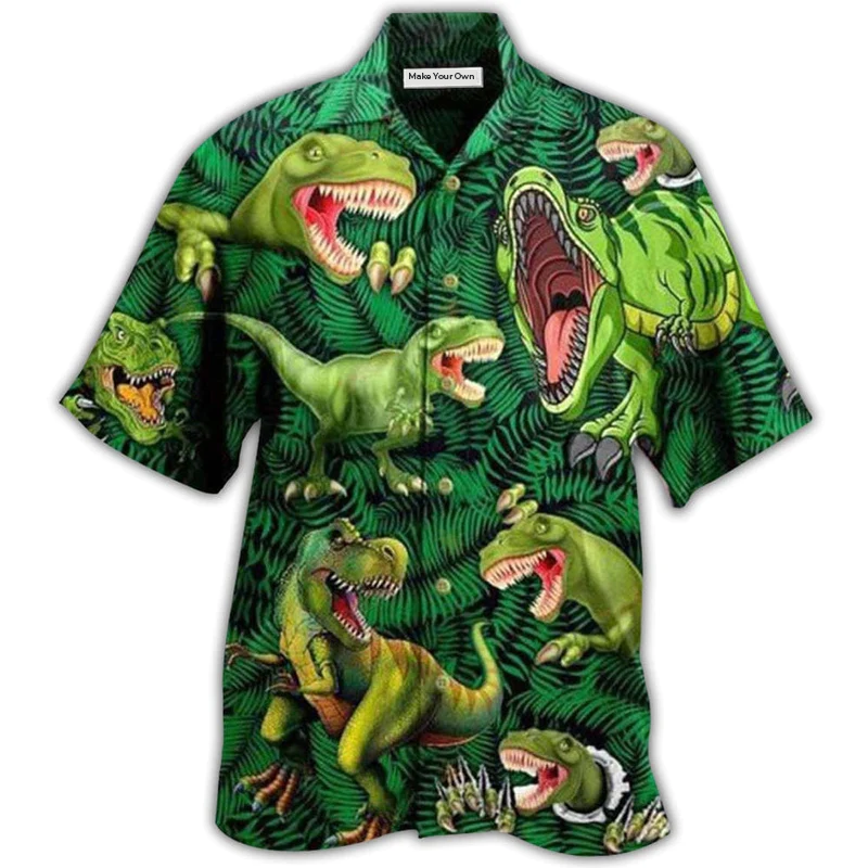 Dinosaur Strong Love Life Style - Hawaiian Shirt