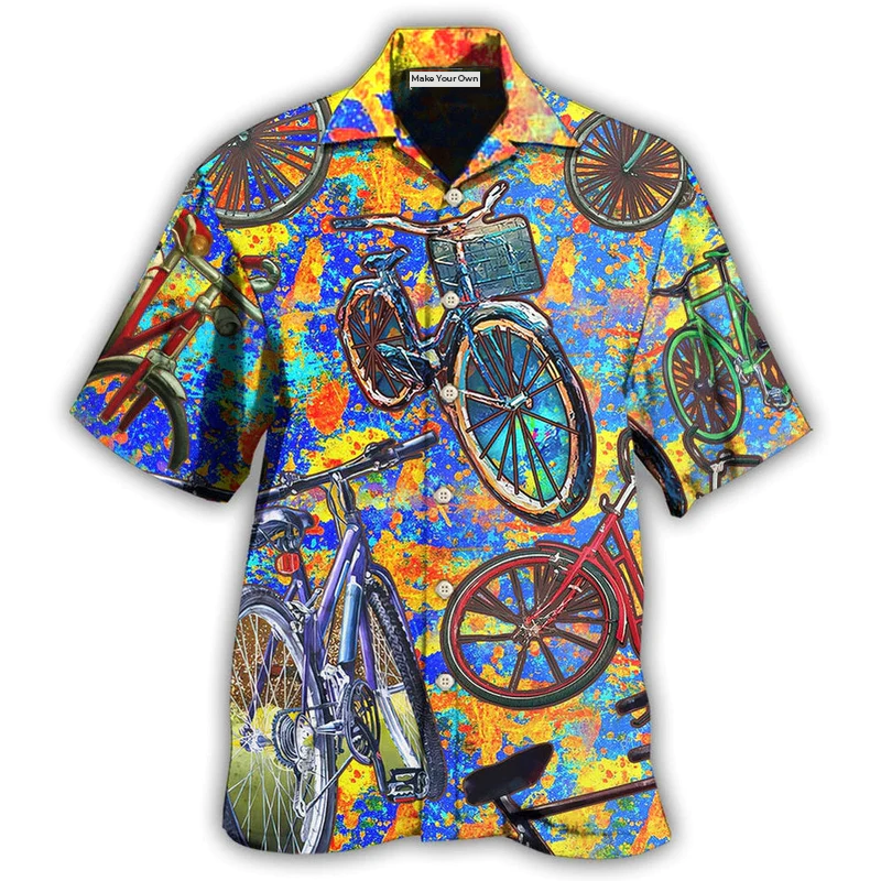 Bike Love Summer Style Colorful - Hawaiian Shirt