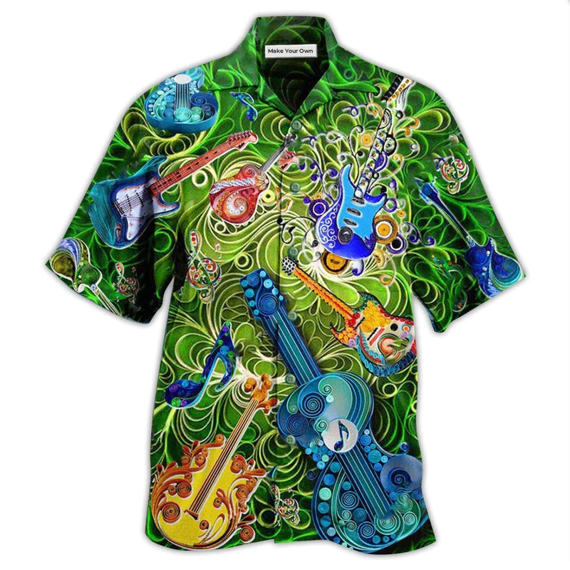 Music Melody Of Time Guitar It Is Magic - Hawaiian Shirt