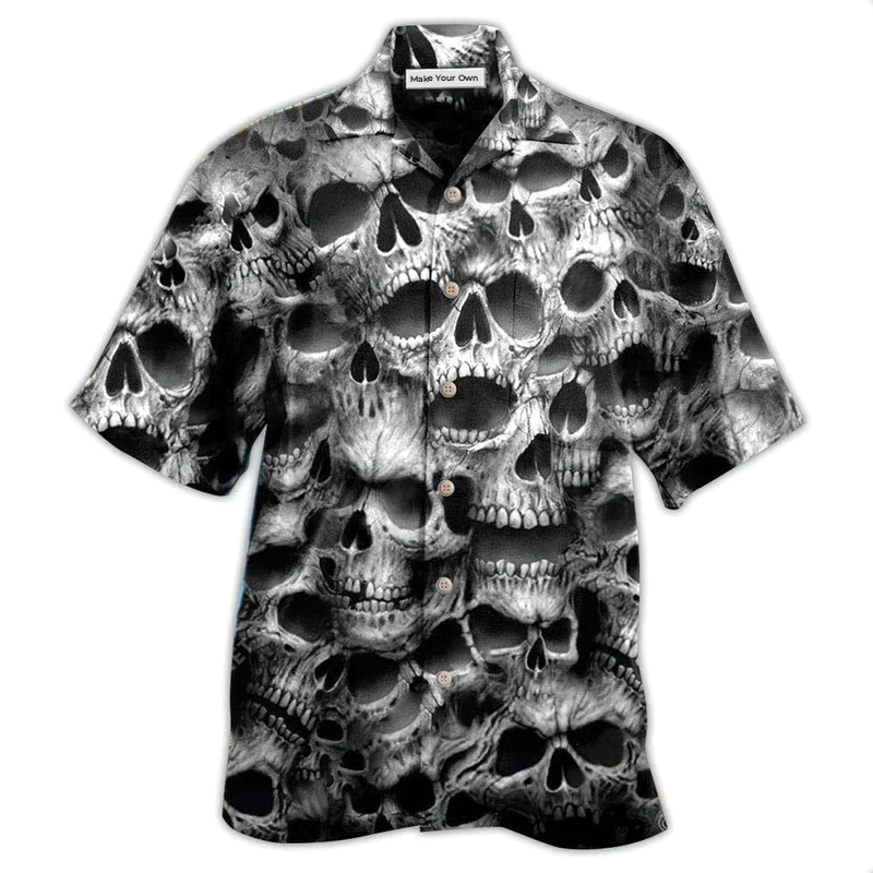Skull No Fear No Pain - Hawaiian Shirt