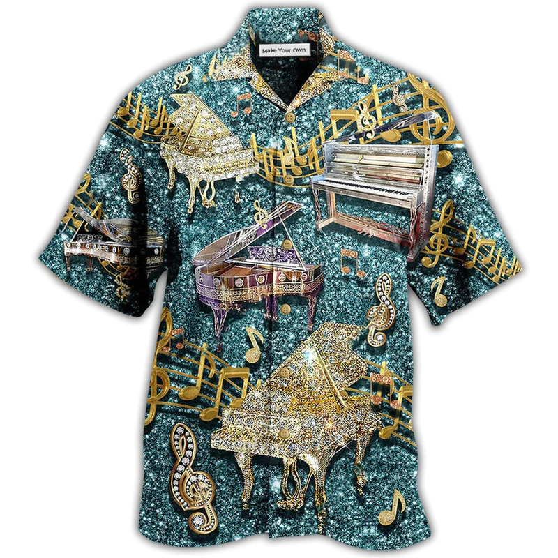 Piano Music Love Diamond Cool - Hawaiian Shirt