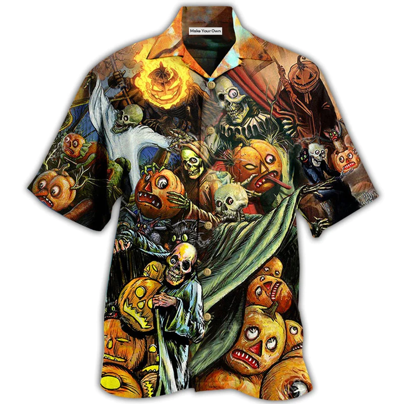 Halloween Pumpkin Scary - Hawaiian Shirt