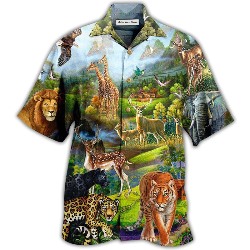 Animals World Wild Life So Good Mountain - Hawaiian Shirt