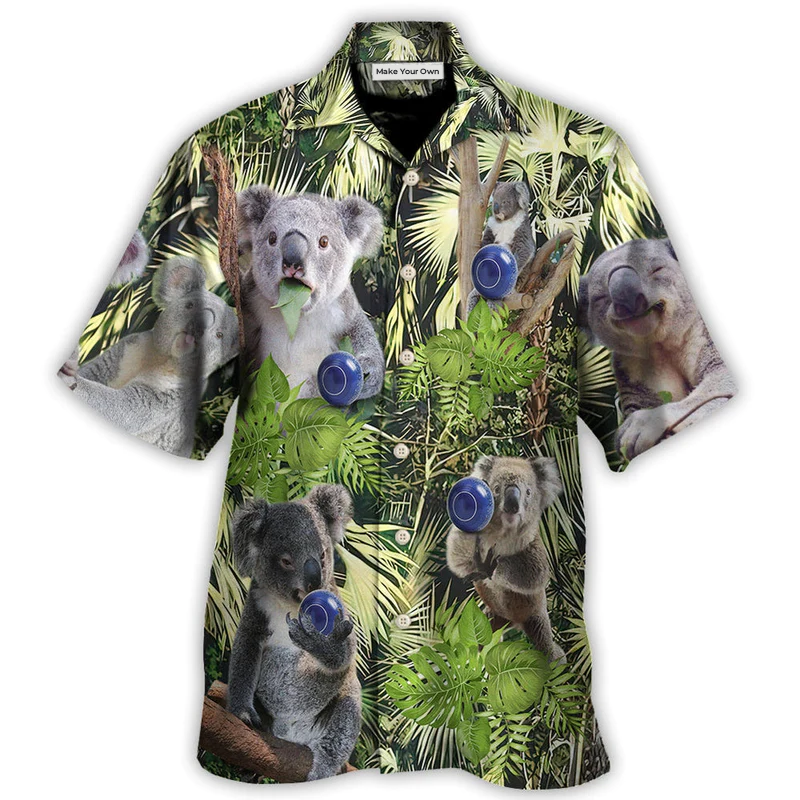 Lawn Bowling Koala In Jungle Play Lawn Bowling - Hawaiian Shirt