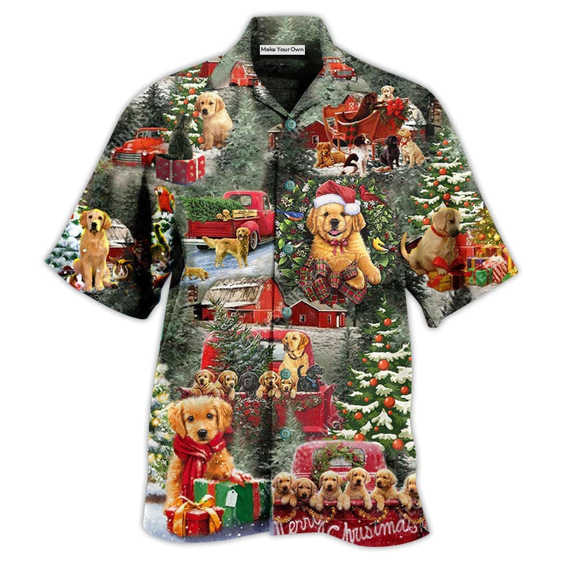 Beagle Dogs Love Christmas Every Time - Hawaiian Shirt