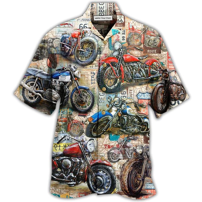Motorcycle Is My Life Vintage Cool - Hawaiian Shirt