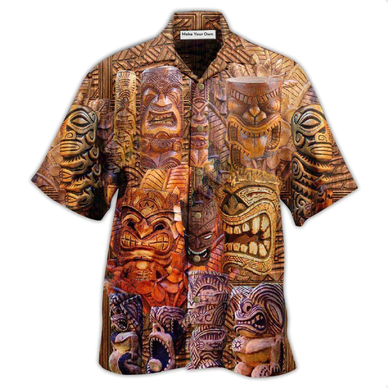 Tiki If Found Return To Hawaii Tiki Sculpture - Hawaiian Shirt